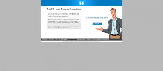 2009 Honda Clearance Sweepstakes