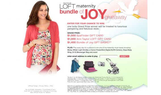 The Bundle of Joy Giveaway by Ann Taylor LOFT Maternity
