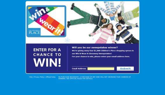 The Children’s Place Sweepstakes The Children’s Place Sweepstakes