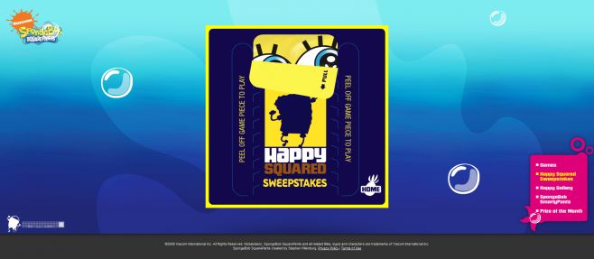 SpongeBob Happy Squared Sweepstakes SpongeBob Happy Squared Sweepstakes