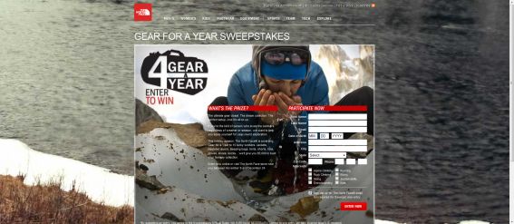 The North Face Gear for a Year Sweepstakes