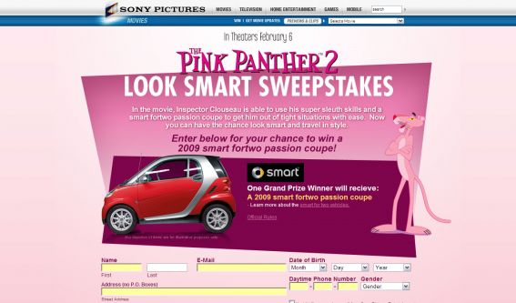 The Pink Panther 2 Look Smart Sweepstakes