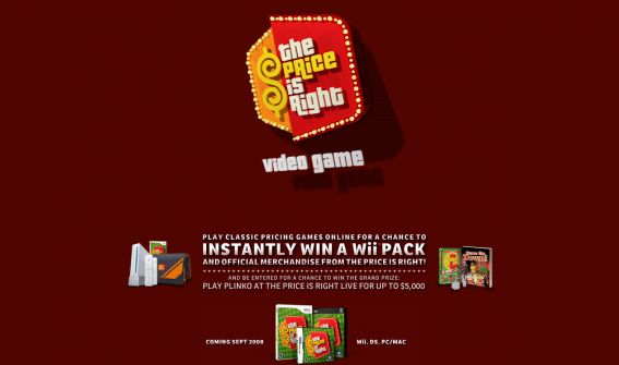 The Price is Right Video Game Promotion