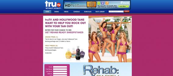 truTV and Hollywood Tans Get Rehab Ready Sweepstakes