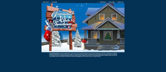Weather Channel White Christmas Guaranteed Contest