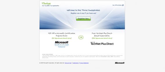 Microsoft Thrive Sweepstakes