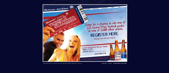 Budweiser Ticket 2 Summer Sweepstakes