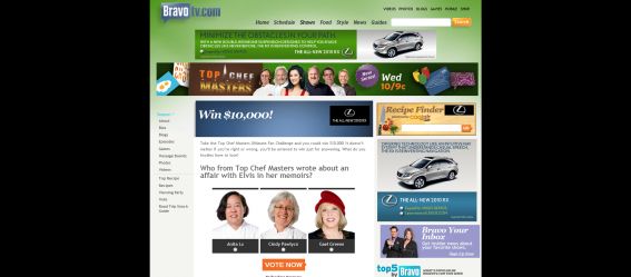 Top Chef Masters Voting Sweepstakes