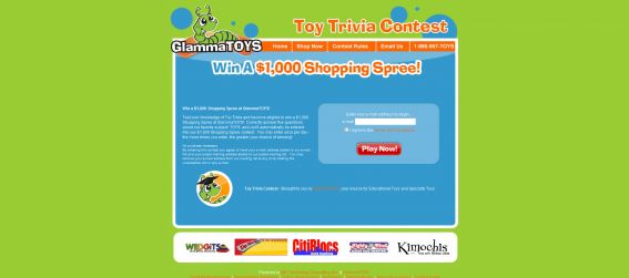 GlammaTOYS Toy Trivia Contest