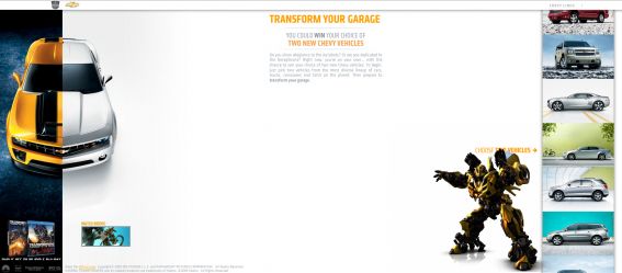 Chevy Transform Your Garage Sweepstakes at ChevyTransformYourGarage.com Chevy Transform Your Garage Sweepstakes at ChevyTransformYourGarage.com
