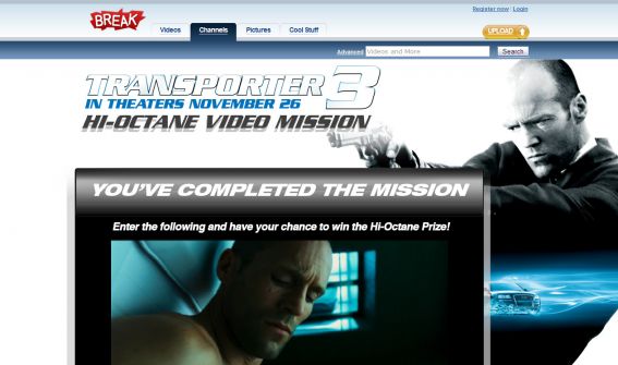 Break.com Transporter 3 High-Octane Sweepstakes