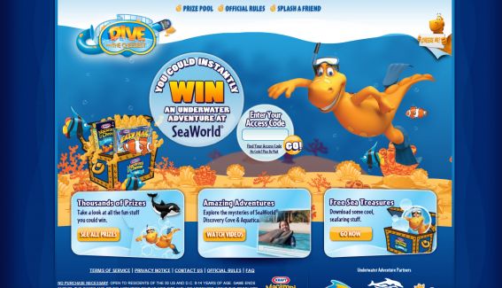 Kraft Underwater Adventure Instant Win Game