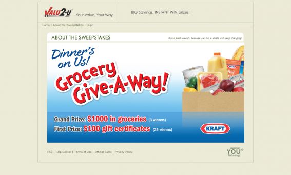 SuperValu Valu2-U P4 Sweepstakes