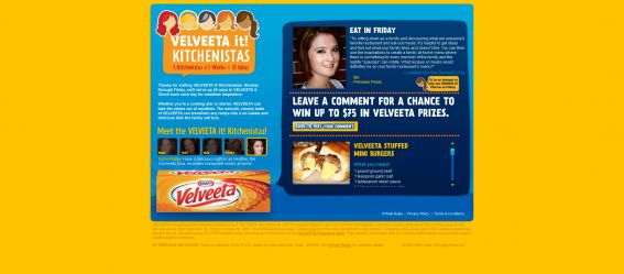 VELVEETA it! Kitchenistas Sweepstakes VELVEETA it! Kitchenistas Sweepstakes