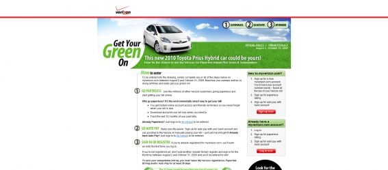 Verizon Go Paperless Instant Win Game and Sweepstakes