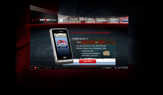 Verizon Wireless NHL Winter Classic TXT2WIN Sweepstakes