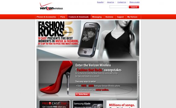 The Verizon Wireless Fashion That Rocks Sweepstakes