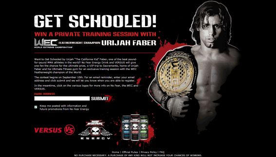 Get Schooled ! Win a private training session with Urijah Faber Essay Contest
