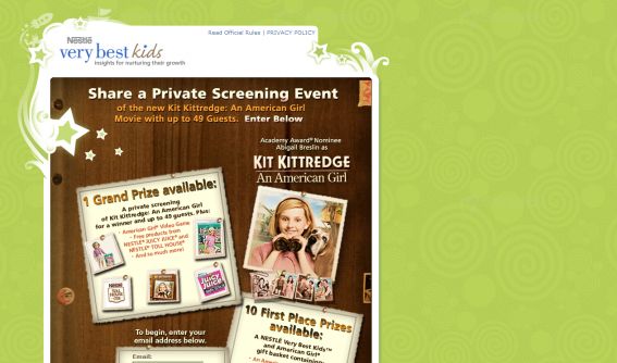 Nestle Kit Kittredge: An American Girl Sweepstakes