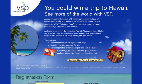 See Hawaii With VSP Sweepstakes