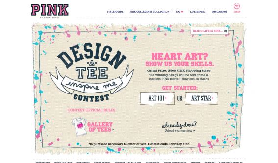 Victoria’s Secret PINK Design a Tee Contest