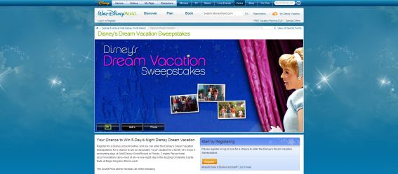 Disney’s Dream Vacation Sweepstakes