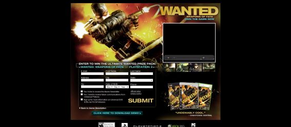 Wanted: Weapons of Fate Sweepstakes