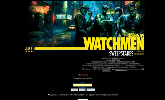 Watchmen Sweepstakes 2