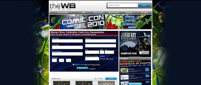 Warner Bros. Celebrates Comic-Con Sweepstakes Warner Bros. Celebrates Comic-Con Sweepstakes