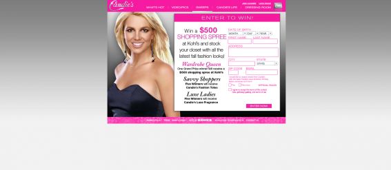 Candie’s $500 Shopping Spree Sweepstakes