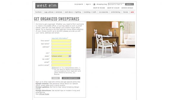 Get Organized Sweepstakes