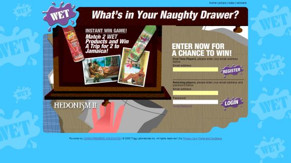 What’s in Your Naughty Drawer ? Instant Win Game