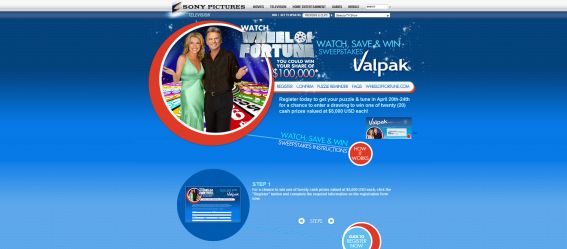 Valpak Wheel of Fortune Watch Save and Win Sweepstakes