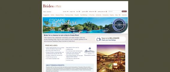 Brides.com’s Escape to Paradise Sweepstakes Brides.com’s Escape to Paradise Sweepstakes