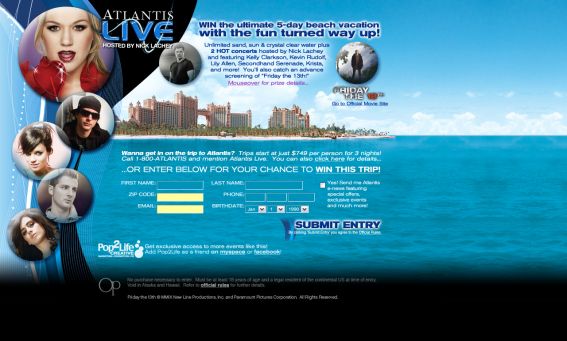 Atlantis Live Sweepstakes
