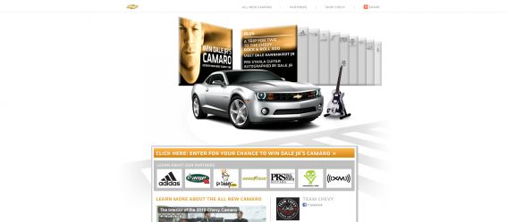 Chevy Win Dale Jr’s Camaro Promotion Chevy Win Dale Jr’s Camaro Promotion