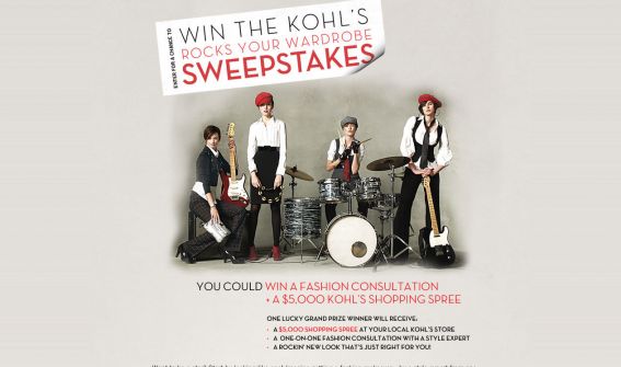 Kohl’s Rocks Your Wardrobe Sweepstakes