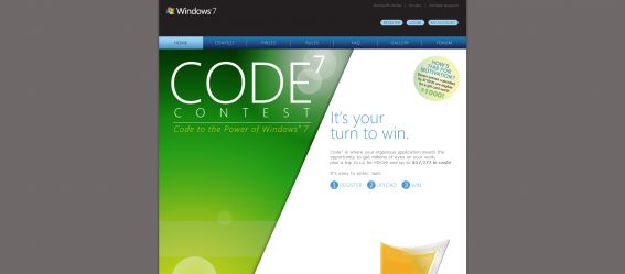 Microsoft Windows 7 Code 7 Contest