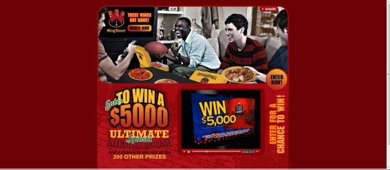 WingStreet Ultimate Game Night Set-Up Sweepstakes