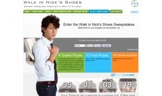 Walk in Nick’s Shoes Sweepstakes