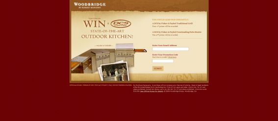 Woodbridge Win the Ultimate Outdoor Kitchen Sweepstakes and Instant Win Game