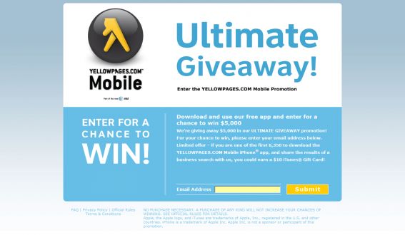 YellowPages.com Ultimate Giveaway