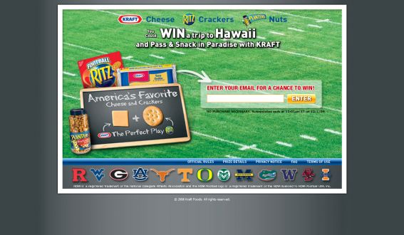 Kraft Pass & Snack in Paradise Sweepstakes