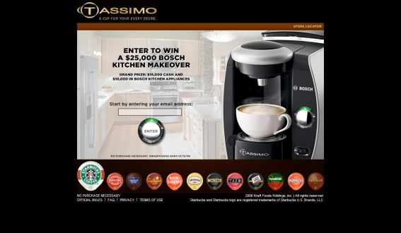 $25,000 Bosch Kitchen Makeover Sweepstakes