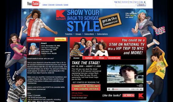 The Kmart Show Your Back to School Style, Get in the Commercial Contest