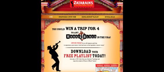 Zatarain’s House of Blues Sweepstakes