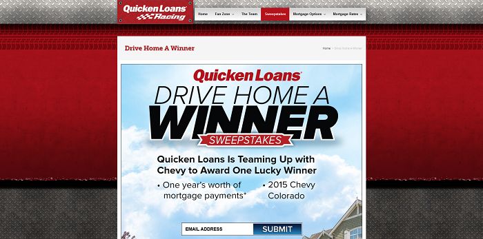 qlracing.com - Quicken Loans Drive Home A Winner Sweepstakes