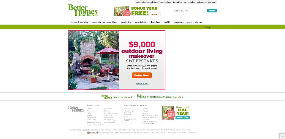 Outdoor Living Sweepstakes