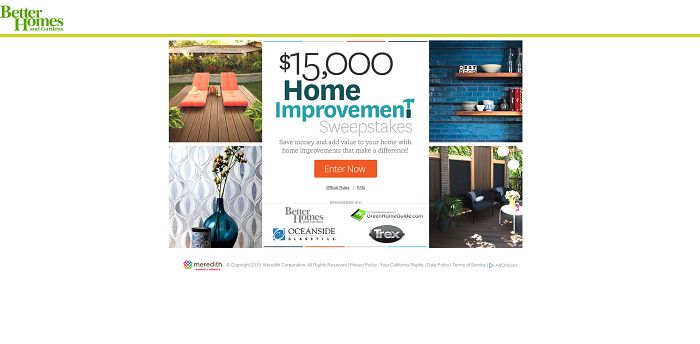 BHG.com/WinHome - BHG $15,000 Save Money Save Energy Home Improvement Sweepstakes
