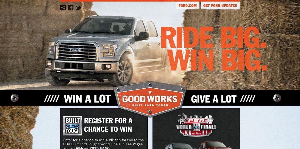 ford.com/goodworks - Built Ford Tough Good Works Sweepstakes